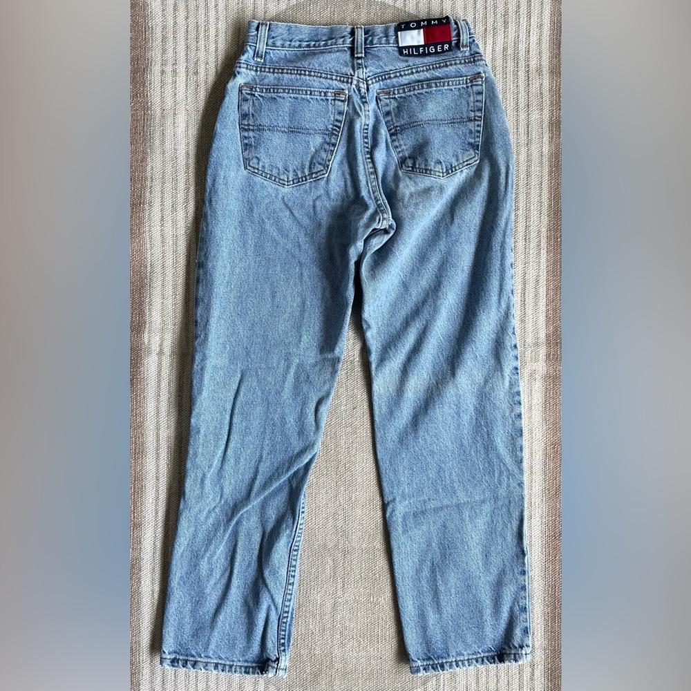 Vintage Aughts Tommy Hilfiger Light Blue High-Rise Jeans - Picture 7 of 9